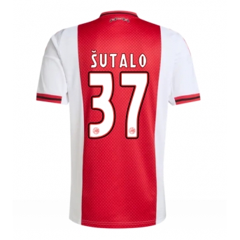 Ajax Josip Sutalo #37 Maglia Gara Casa Repliche 2025-26 Maniche Corte